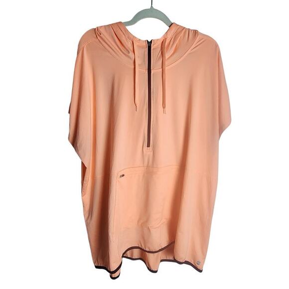 LIVI Active Tops - Livi Active lightweight hooded 1/4 zip vest sz 26/28 kangaroo pocket sleeveless